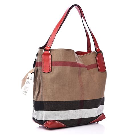 burberry brit leather canvas check medium maidstone tote|Burberry Maidstone Bags for sale .